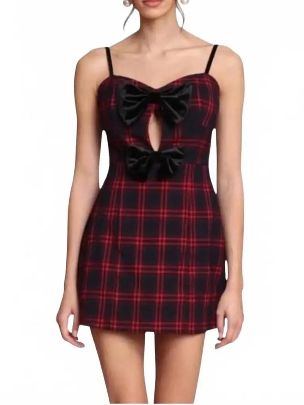 Avec Les Filles Plaid Dress